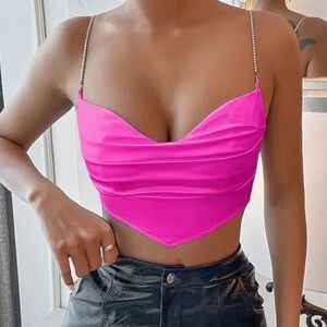 Pink Crop Top